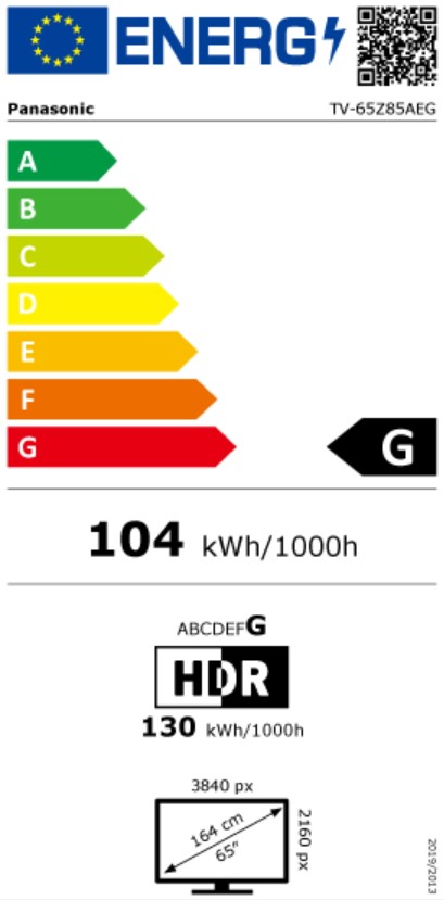 tv-65z85a Energimrke