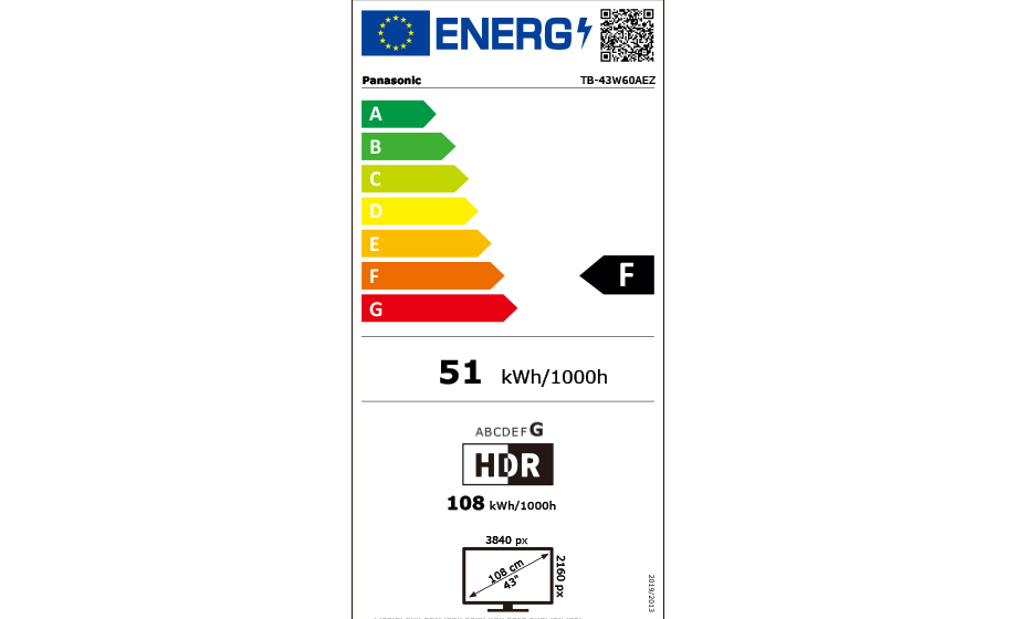 tb-43w60aez Energimrke